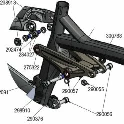 Trek Scratch 2010-2011, 298913, Mutter, M10x1.0,