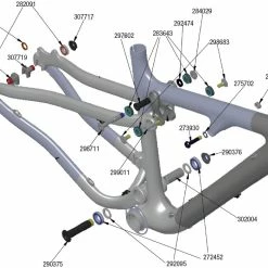 Trek Superfly 2010-2011, 298683, Schraube/Bolzen, M8x1.25x35mm 9 -Sattelstützen Verkaufsgeschäft 56582 1