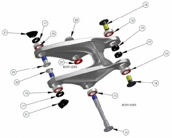 Trek Lush Carbon 2012, 311604 (Nr.19), Dichtungsring, I.D. 10mm, 3 Trek Lush Carbon 2012, 311604 (Nr.19), Dichtungsring, I.D. 10mm,