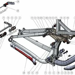 Trek Slash 2012, 282876 (Nr.18), Schraube/Bolzen, M8x1.25x54mm -Sattelstützen Verkaufsgeschäft 56811 0