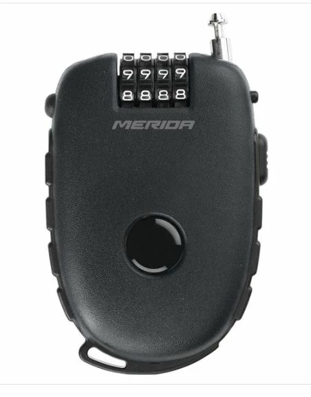 Merida Kabelschloss Ausziehbar 120 Cm Schwarz/grau 5 Merida Kabelschloss Ausziehbar 120 Cm Schwarz/grau – Bild 3